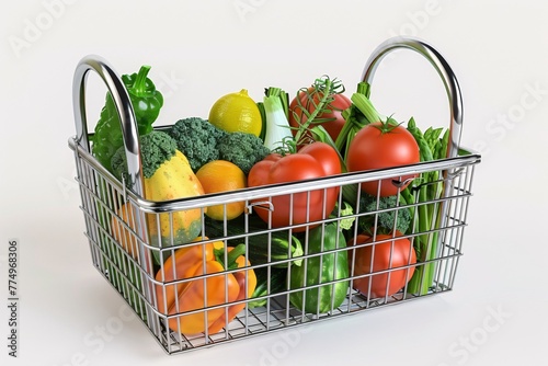 a basket full of vegetables