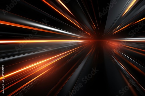 Futuristic technology background design with glowing lines