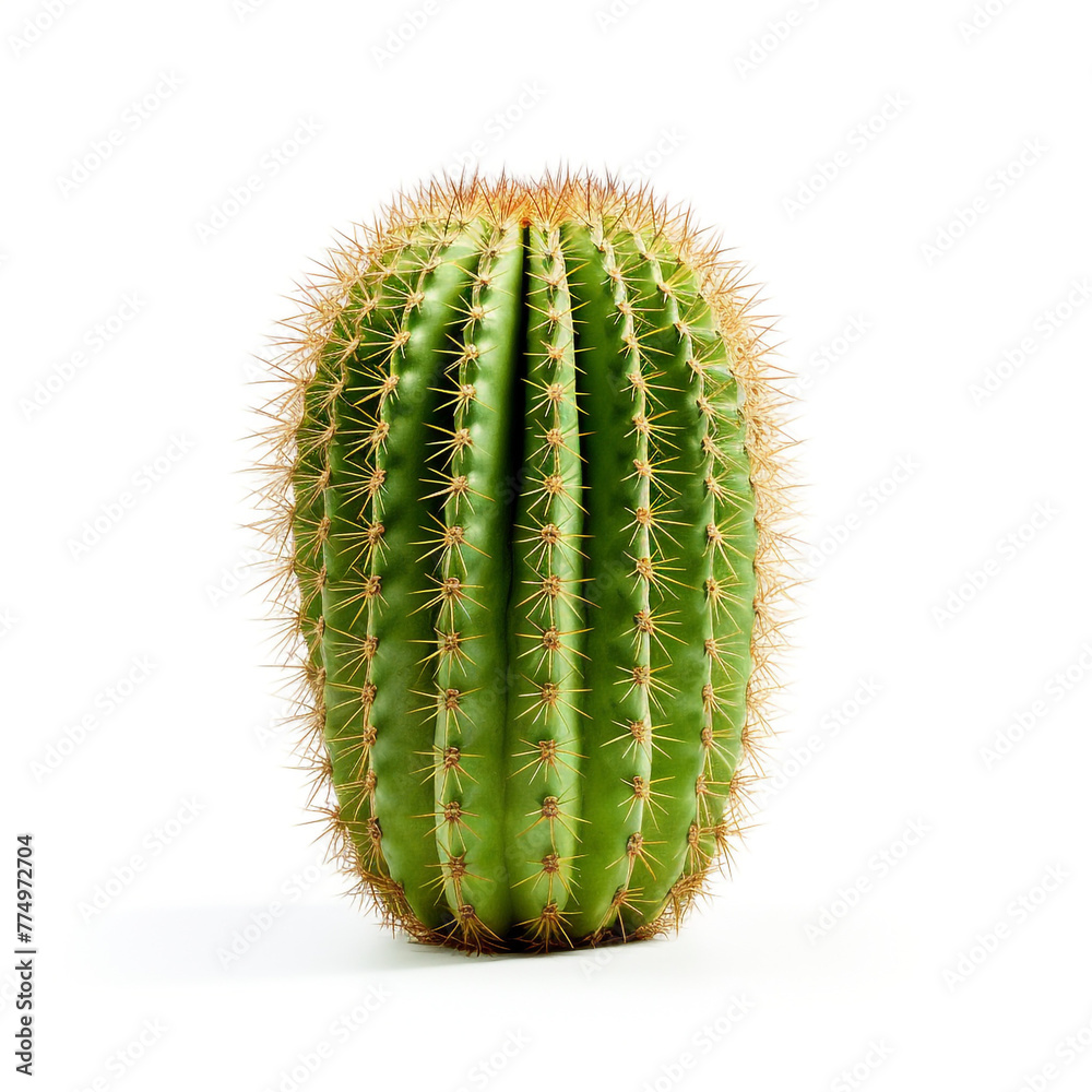 cactus on isolated white background сreated with Generative Ai