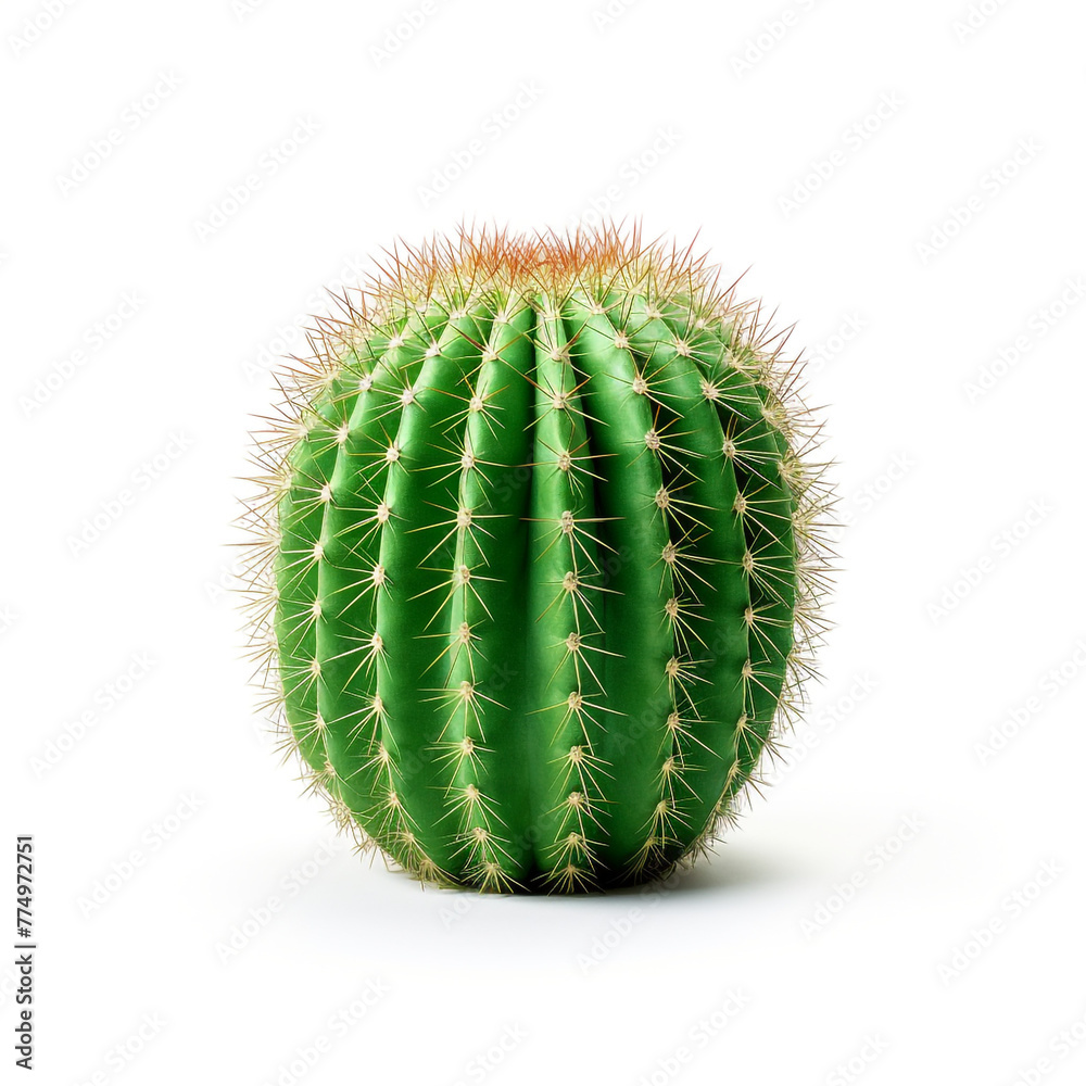 cactus on isolated white background сreated with Generative Ai cactus on isolated white background сreated with Generative Ai