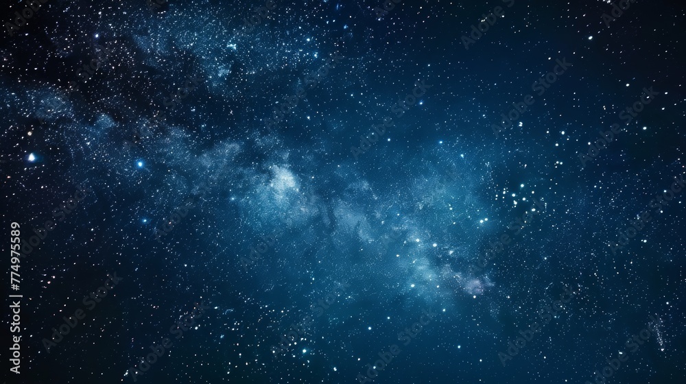 Fototapeta premium A mesmerizing backdrop of starlight illuminating the AI generated illustration