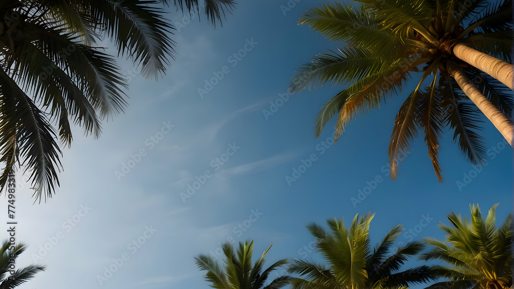 Sky and Coconut Trees Sky and Coconut Trees