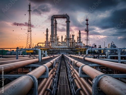 oil refinery plant industrial