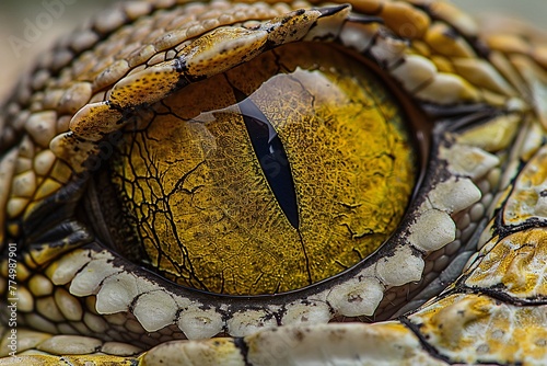 a close up of an eye photo