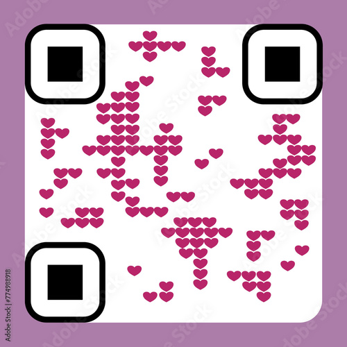 An imaginary of future QR code customized for female products such as cosmetics, intimacies, woman health care and spa.