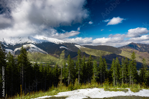 jasna Slovakia spring landscape for background