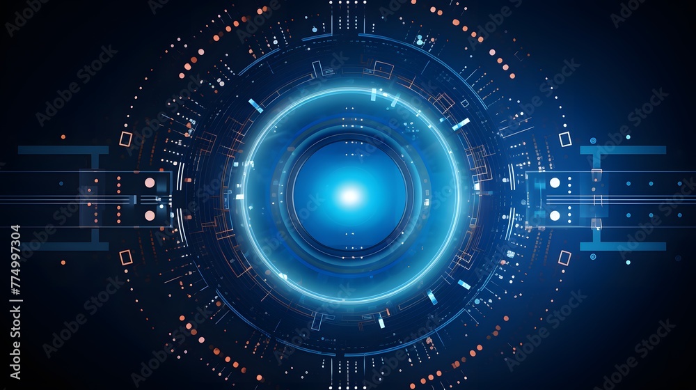 Abstract technology background circles digital hi-tech technology design background. concept innovation. vector illustration Abstract technology background circles digital hi-tech technology design background. concept innovation. vector illustration