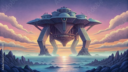 A massive futuristiclooking structure dominates the horizon its articulated arms rotating gracefully like a dancer thanks to the relentless photo