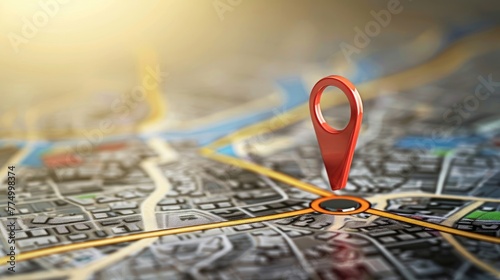 Wallpaper Mural GPS Navigation Route Guidance Symbol in Digital Torontodigital.ca