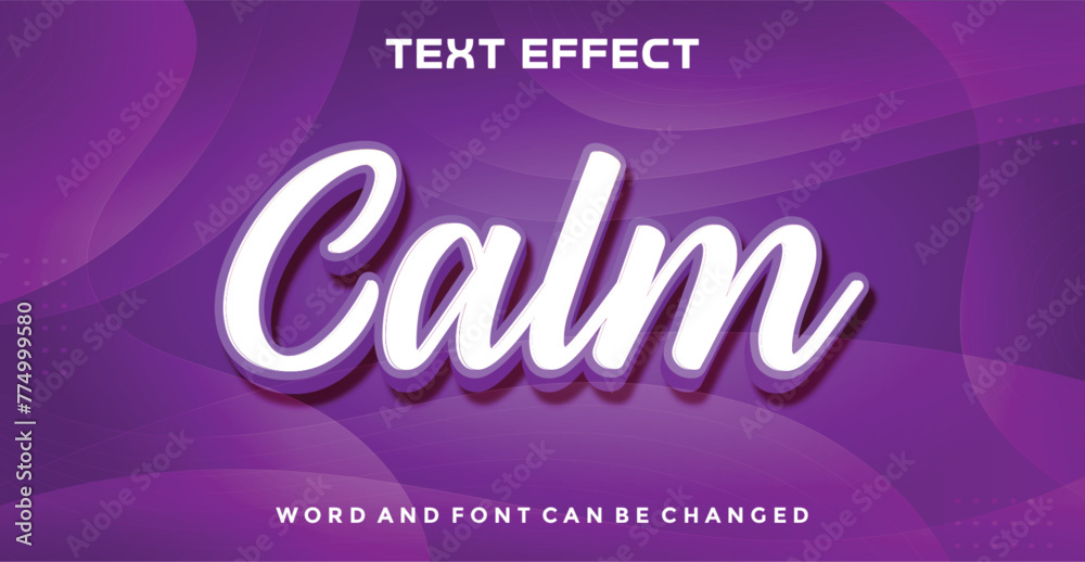 Calm editable text effect Calm editable text effect