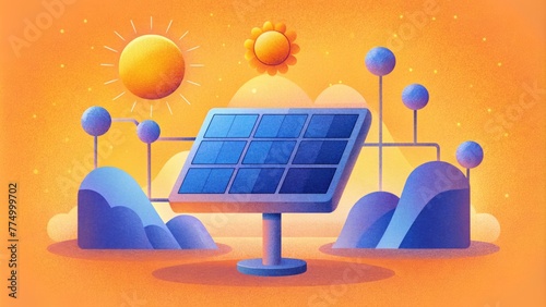 An organized problemsolver creating a dashboard that displays realtime data and performance metrics for multiple solar installations at once. photo