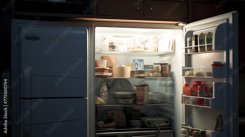Refrigerator full of food. High resolution. Refrigerator full of food. High resolution.
