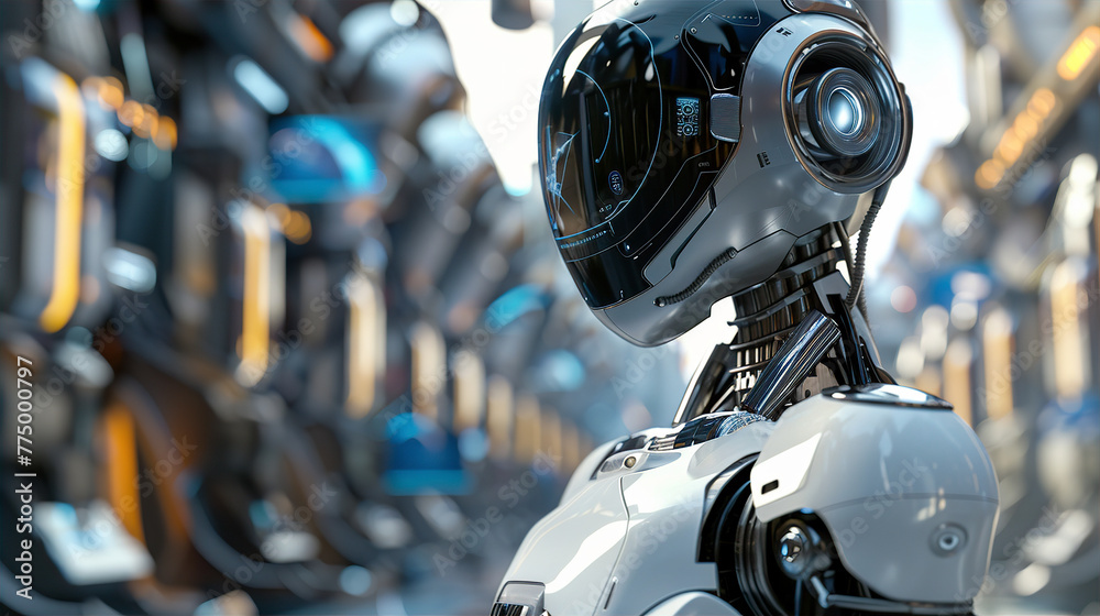 robot technology background, sci-fi scene robot technology background, sci-fi scene