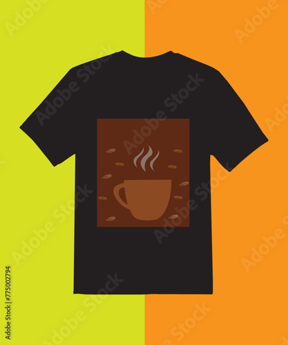 Best trendy coffee lover t-shirt design with typography and innovative idea.