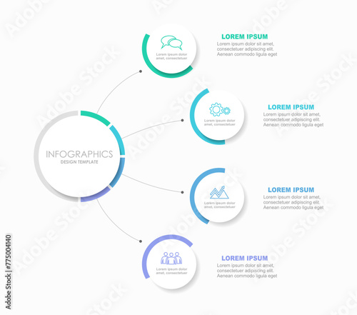 Infographic design template with place for your data. Vector illustration.