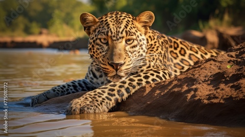 Leopards in their habitat
