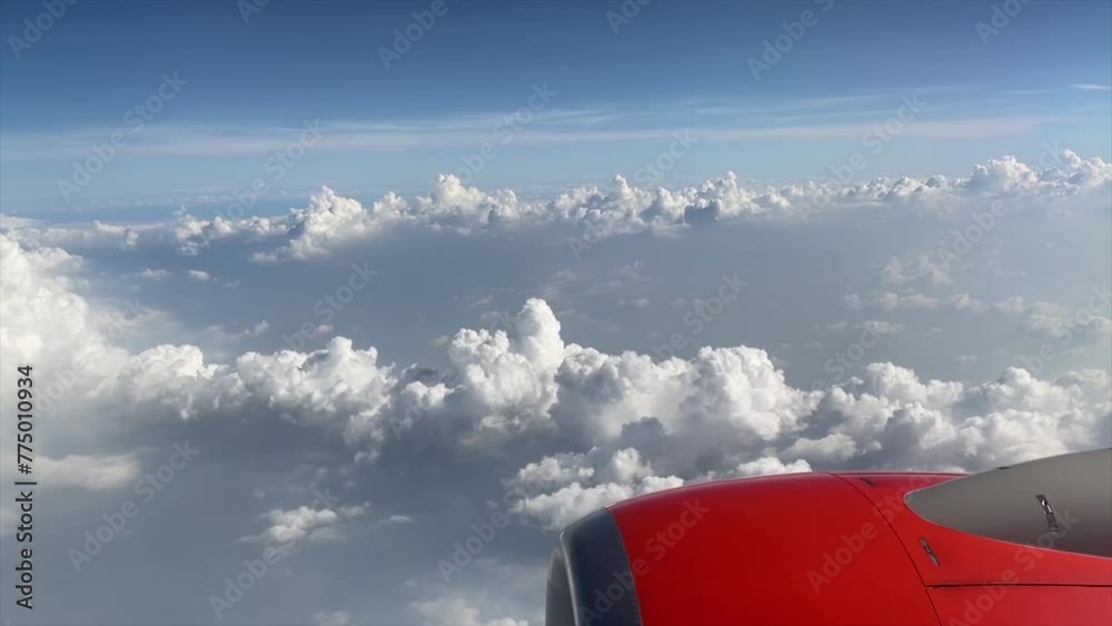 view from the airplane window during the day view from the airplane window during the day