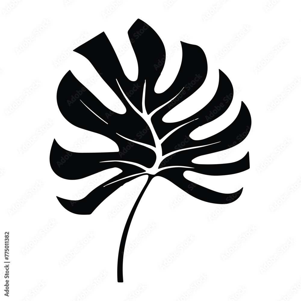 palm banana leaf silhouette vector. palm banana leaf silhouette vector.
