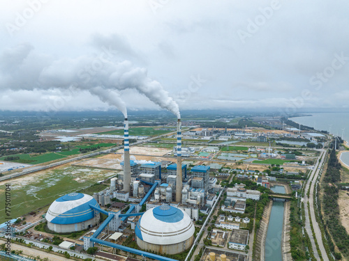 Yulinzhou Refinery in Dongfang City, Hainan, China photo