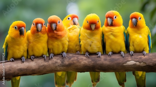 Colorful parrots