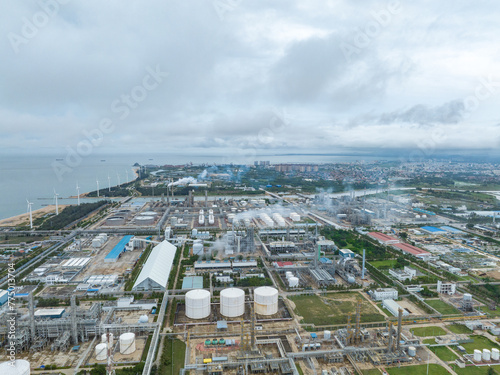 Yulinzhou Refinery in Dongfang City, Hainan, China photo