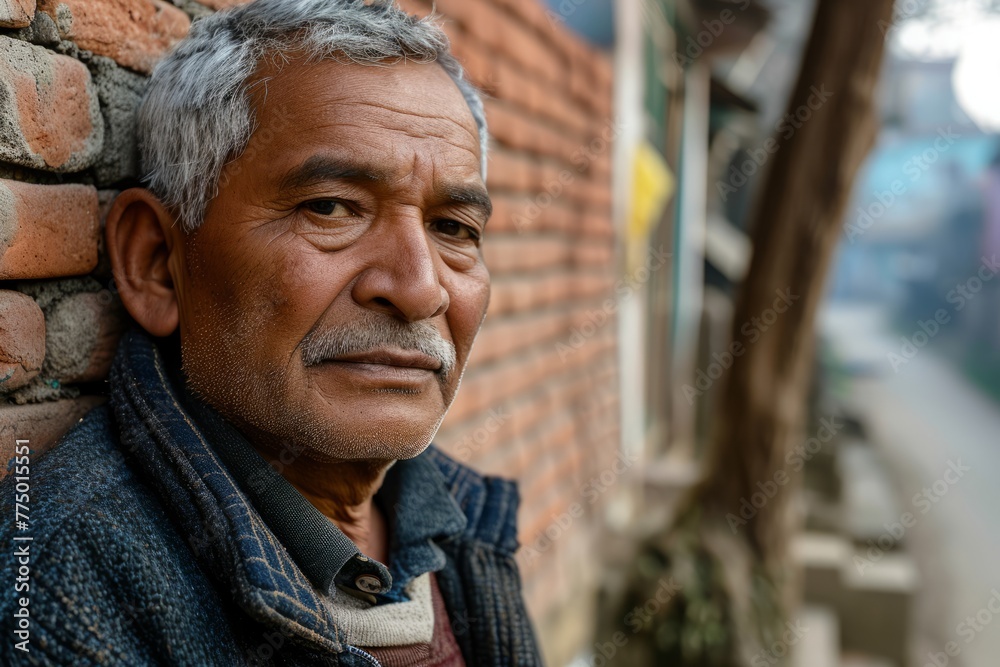 Portrait of a senior asian man looking at the camera. Portrait of a senior asian man looking at the camera.