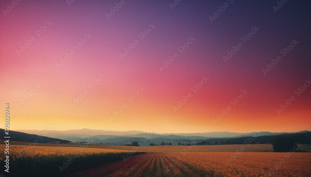 Beautiful vibrant and colorful gradient landscape background with copy space Beautiful vibrant and colorful gradient landscape background with copy space