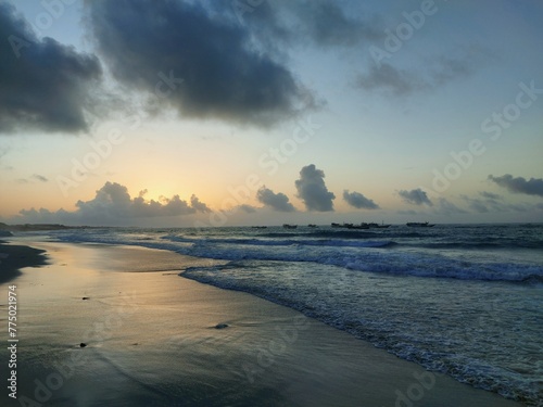 Liido beach mogadishu Somalia, mogadishu beach, morning sunrise, beach view, panarama somalia photo