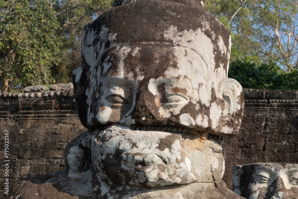 Angkor Thom,the most famous  site in Cambodia