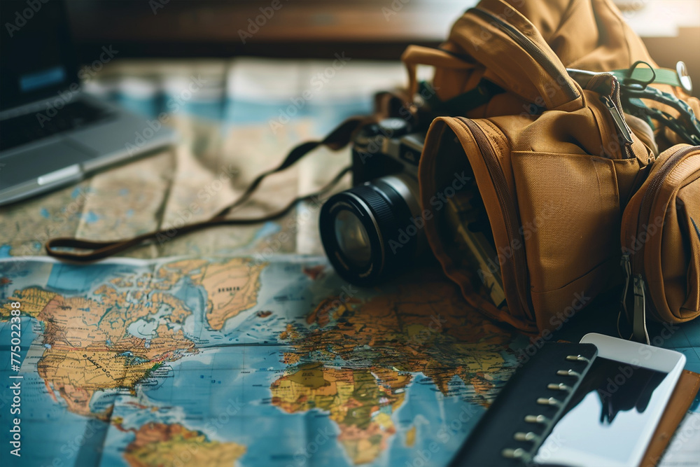 Studying language abroad and traveling concept 