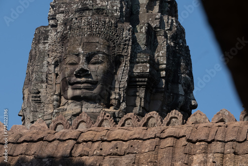 Angkor Thom,the most famous  site in Cambodia