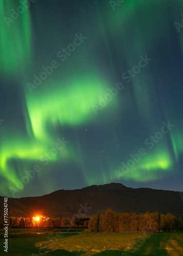 Scenic view of a aurora