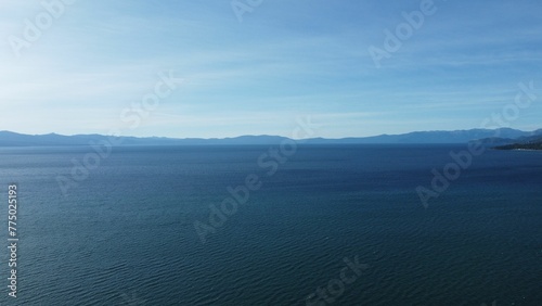Aerial view of South Lake Tahoe, California.