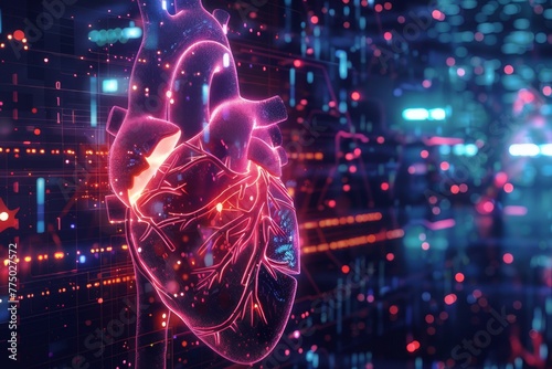 This image represents the heartbeat of technology.