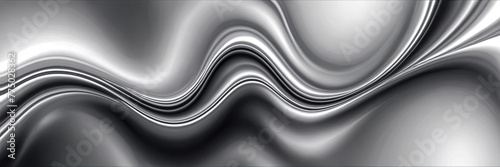 Embracing the Serene Elegance of Silver Background Color in Abstract Blurry Gradient Fluid Explorations