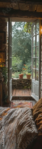 Rustic Bed and Breakfast Awaiting Guests in the Countryside photo