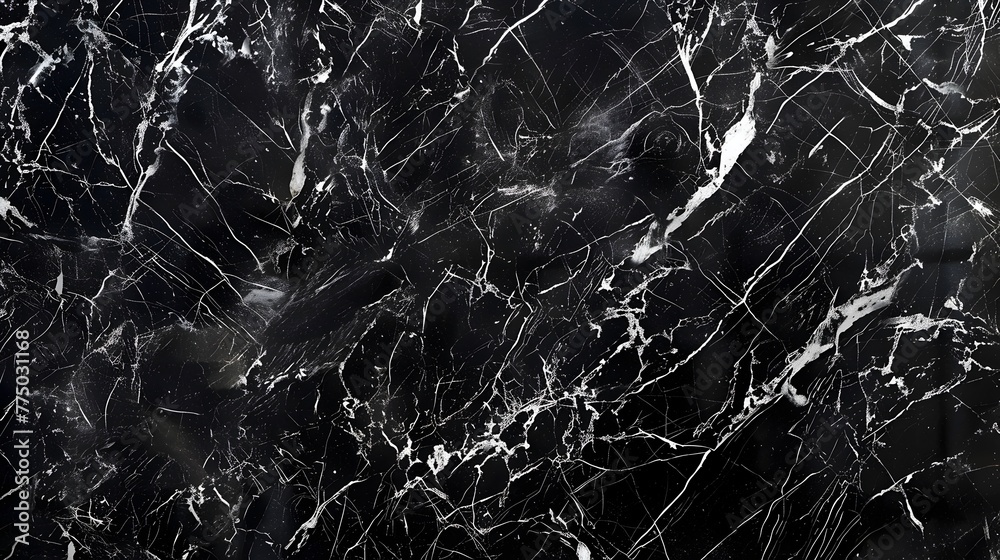 Striking Black Marble Texture with Elegant White and Silver Veins Showcasing a Sophisticated and Modern Aesthetic Striking Black Marble Texture with Elegant White and Silver Veins Showcasing a Sophisticated and Modern Aesthetic