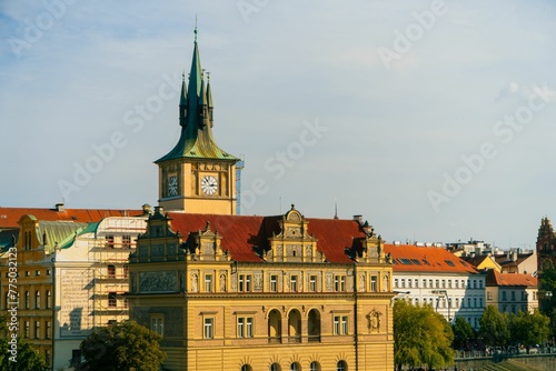 Beautiful view of the Bedrich Smetana Museum in Prague, Czechia
