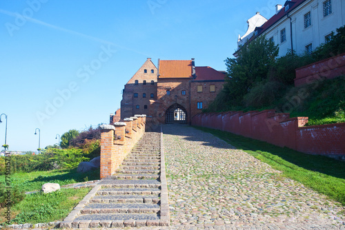 Jedyna z zachowanych średniowiecznych bram miejskich w Grudziądzu, Poland