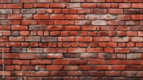 A Rustic Red Brick Wall