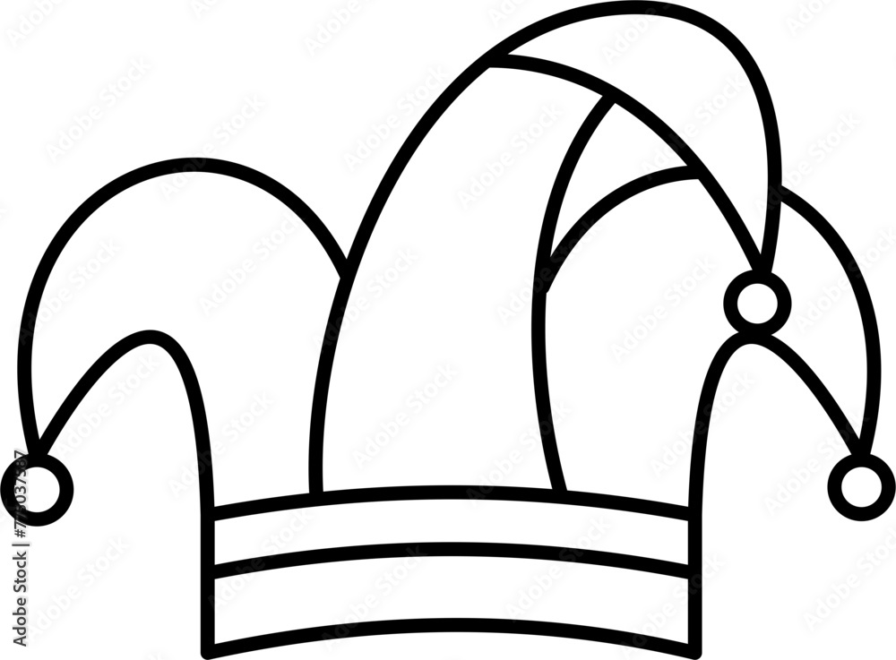 Clown Hat Outline Icon Clown Hat Outline Icon