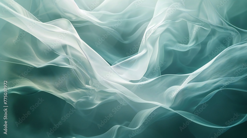 Obraz premium Forest Whisper: A backdrop of layered minimalism, reminiscent of the quiet beauty of the forest.