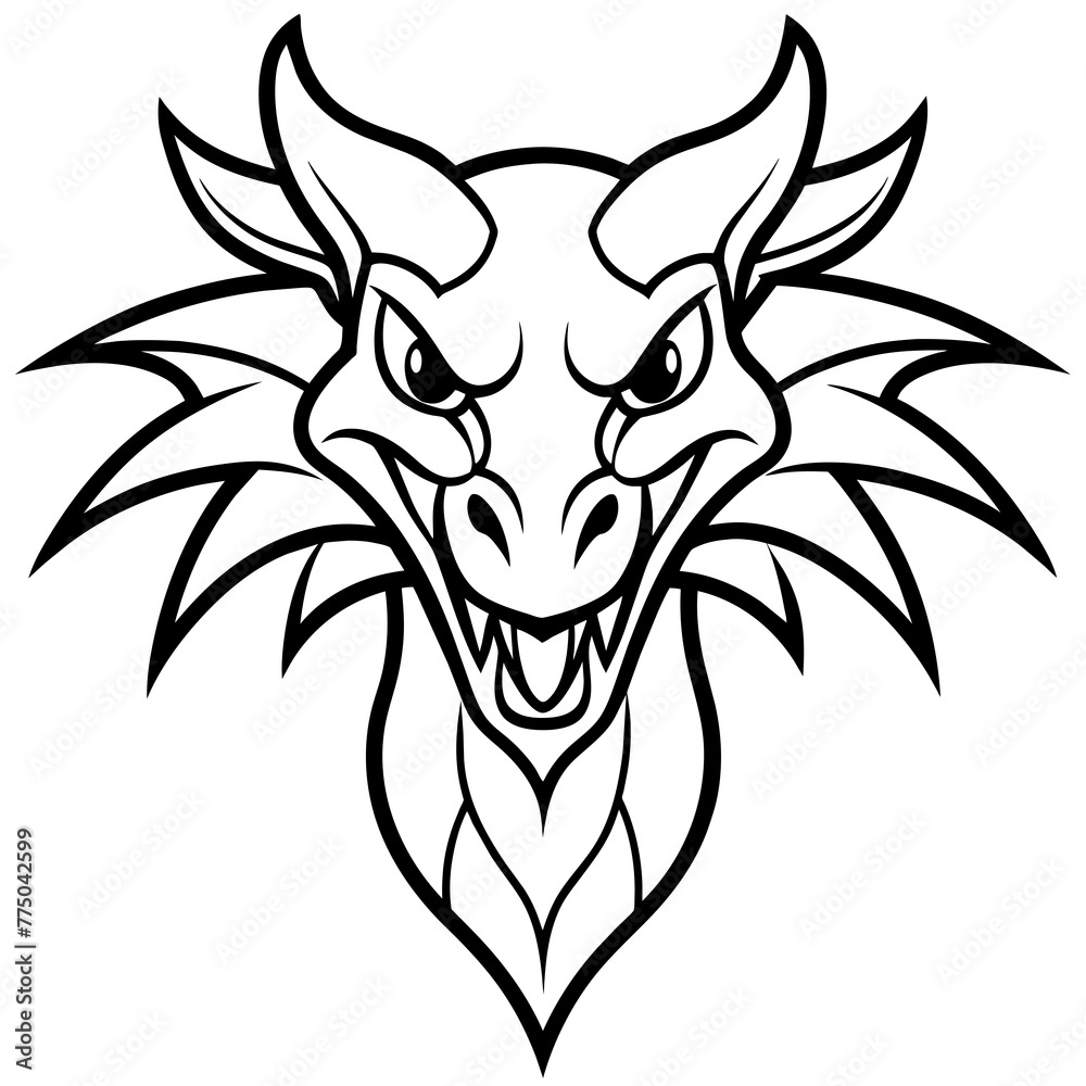 Fototapeta premium tribal wolf tattoo