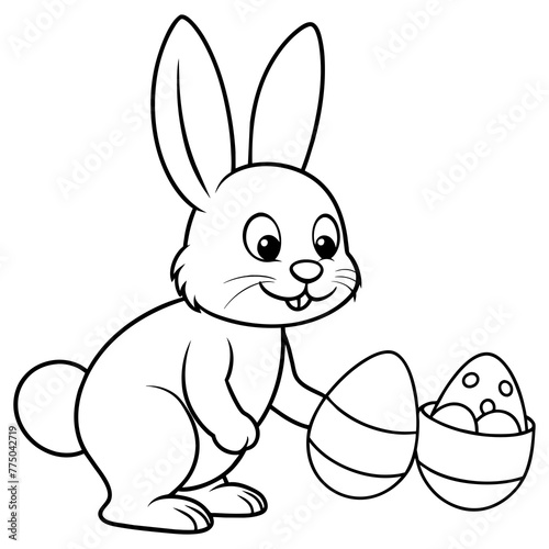easter bunny with egg
