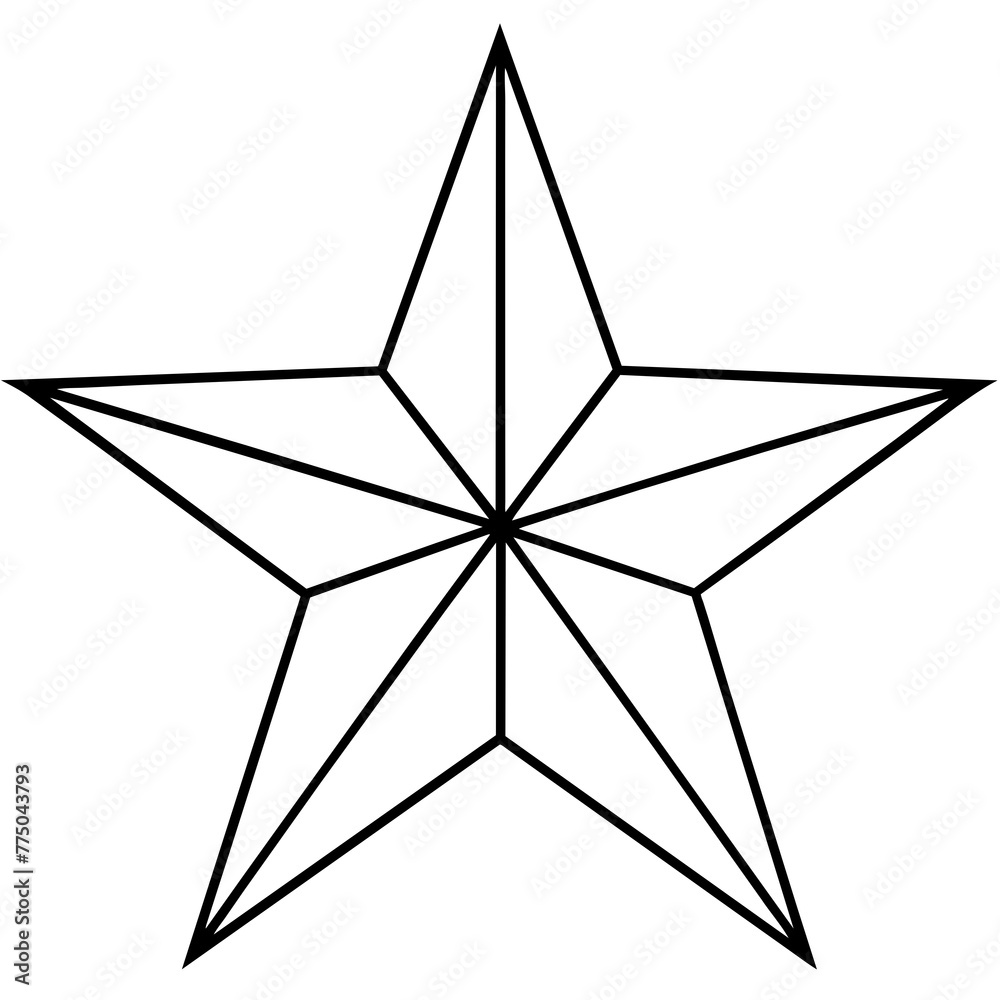 star isolated on white star isolated on white