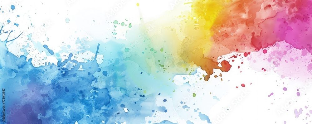 Blue, yellow, red and pink background gradient, ink effect for hero sections and websites.