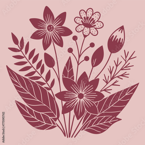 vector background. vector floral background. bouquet of flowers. for printing on goods, business cards, clothing.
