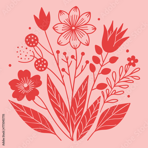 vector background. vector floral background. bouquet of flowers. for printing on goods, business cards, clothing.