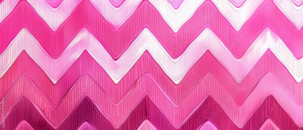 The pink zigzag pattern is seamless, an ornamental textile pattern The pink zigzag pattern is seamless, an ornamental textile pattern