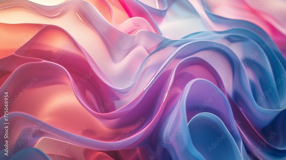 Fototapeta premium Layers intricately crafted with nature-inspired motifs, harmonizing to create a serene backdrop with calming rhythms.